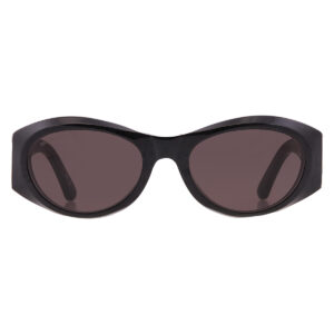 balenciaga grey oval ladies sunglasses bb0396sk 003 55
