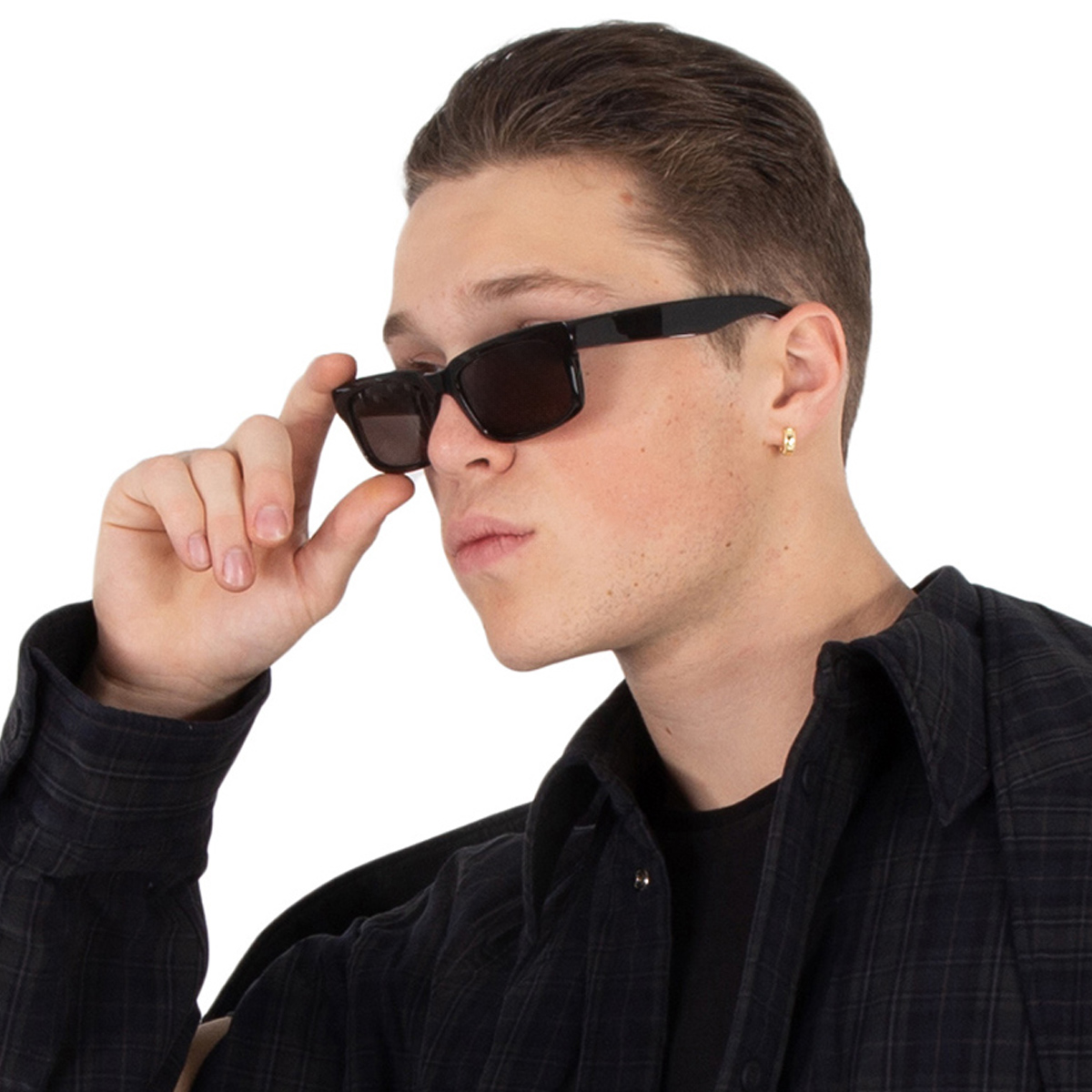 balenciaga grey rectangular men's sunglasses bb0345s 001 55 balenciaga grey rectangular men's sunglasses bb0345s 001 55