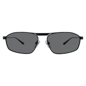 balenciaga grey rectangular men's sunglasses bb0416s 001 63