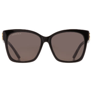 balenciaga grey square ladies sunglasses bb0102sa 001 57