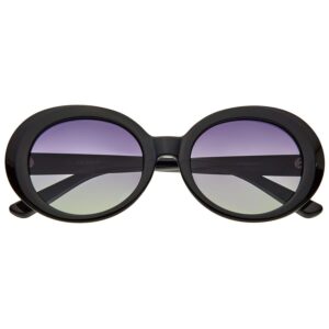 Home bertha ladies black oval sunglasses brsbr054c1