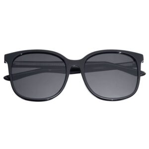 Home bertha ladies black round sunglasses brsbr050c1
