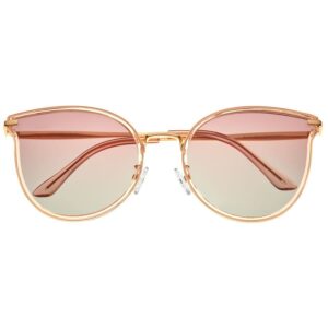 bertha ladies gold tone cat eye sunglasses brsbr056c4