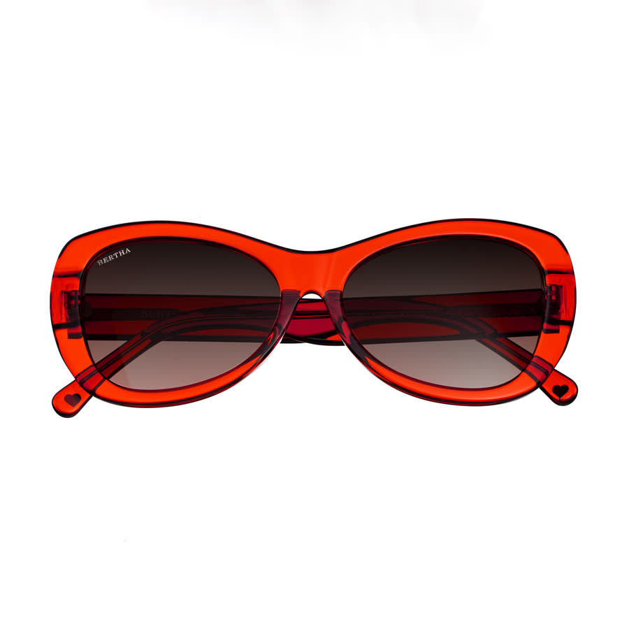 bertha ladies orange square sunglasses brsit101 1 bertha ladies orange square sunglasses brsit101 1