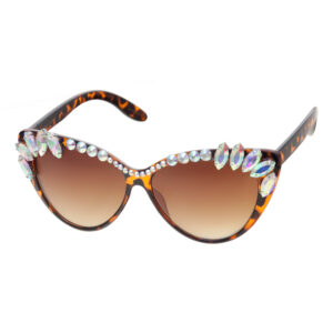 betsey johnson brown cat eye ladies sunglasses bj889127tort torbrn