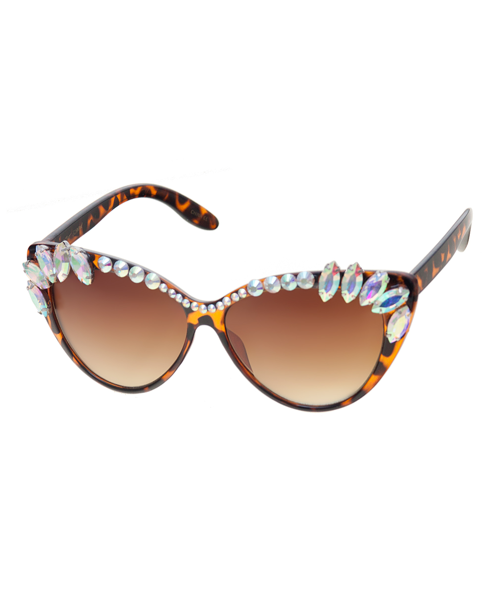 betsey johnson brown cat eye ladies sunglasses bj889127tort torbrn betsey johnson brown cat eye ladies sunglasses bj889127tort torbrn