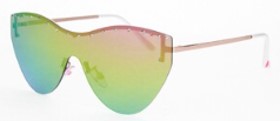 betsey johnson rainbow shield ladies sunglasses 10267564.lts gldrbw