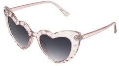betsey johnson smoke irregular ladies sunglasses 10257964.lts pnksmk