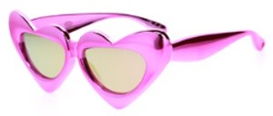 betsey johnson smoke irregular ladies sunglasses 10269715.lts pnksmk