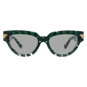bottega veneta green cat eye ladies sunglasses bv1035s 008 55