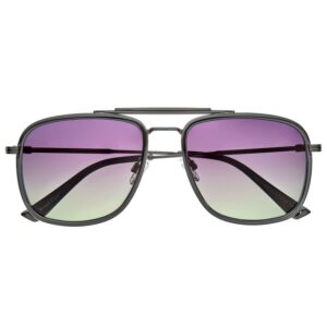 breed men's black pilot sunglasses bsg068c2