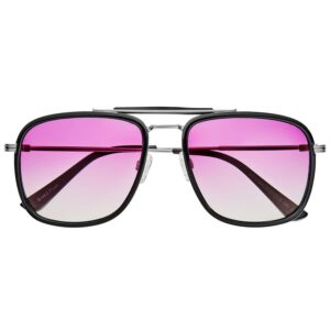 breed men's black pilot sunglasses bsg068c5