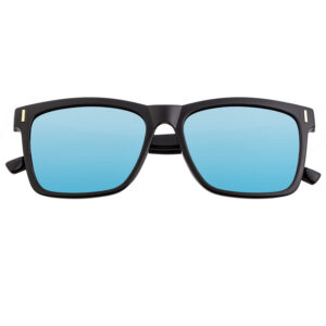 breed men's black round sunglasses bsg065bl