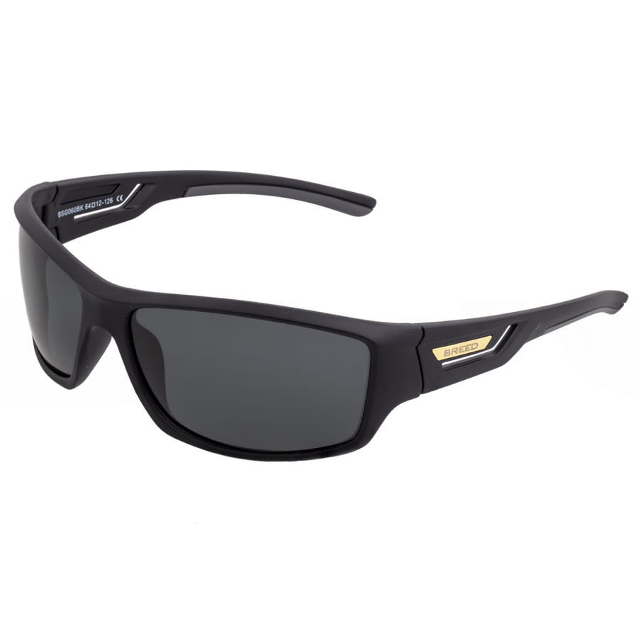 breed men's black wrap sunglasses bsg060bk breed men's black wrap sunglasses bsg060bk