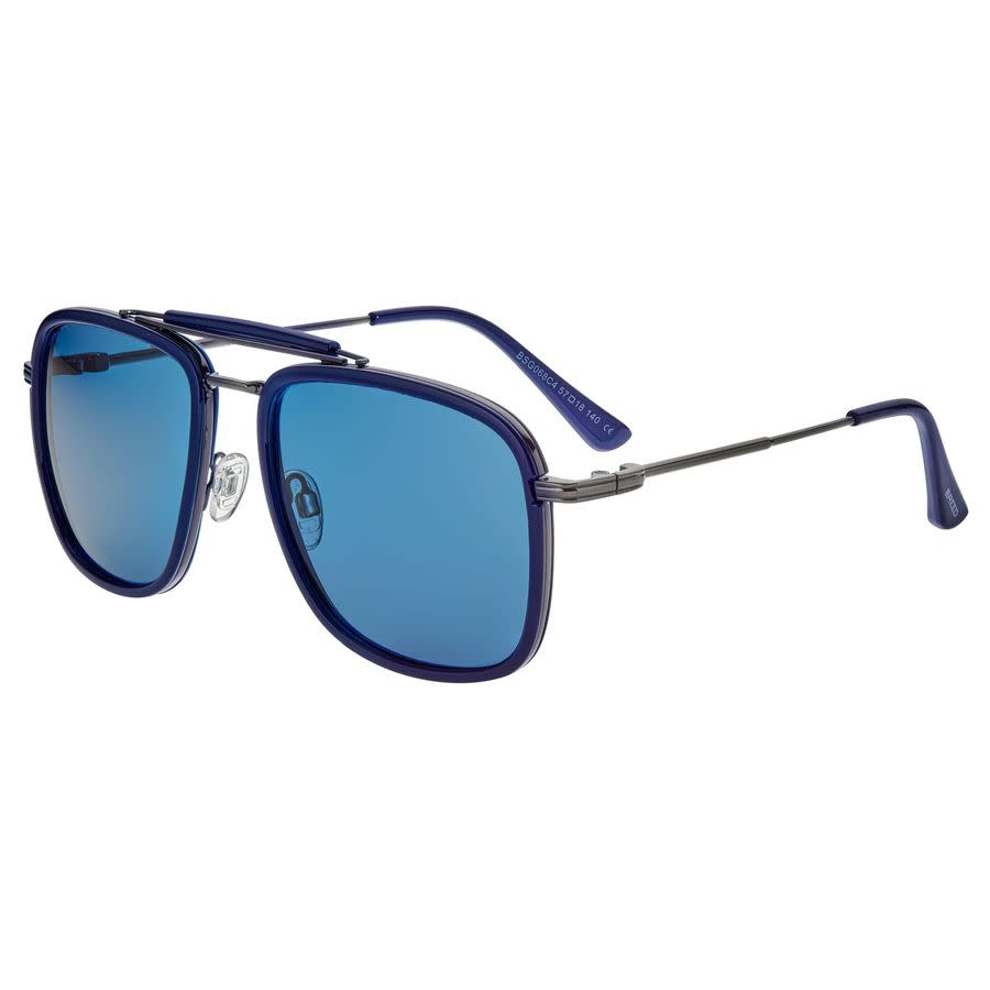 breed men's blue pilot sunglasses bsg068c4 breed men's blue pilot sunglasses bsg068c4