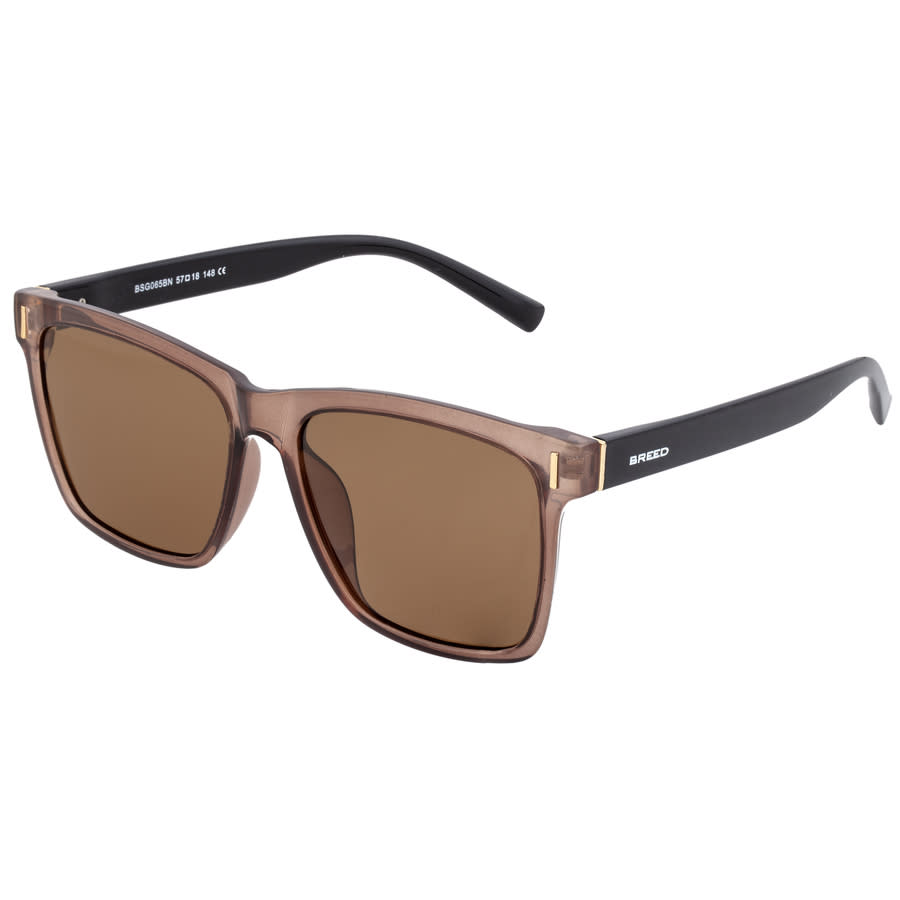 breed men's brown round sunglasses bsg065bn breed men's brown round sunglasses bsg065bn
