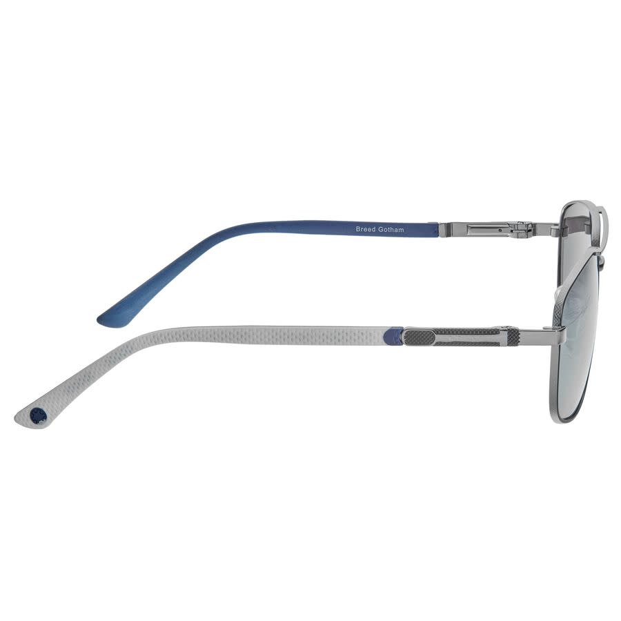 breed men's gunmetal rectangular sunglasses bsg067c4 breed men's gunmetal rectangular sunglasses bsg067c4