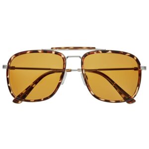breed men's tortoise pilot sunglasses bsg068c3