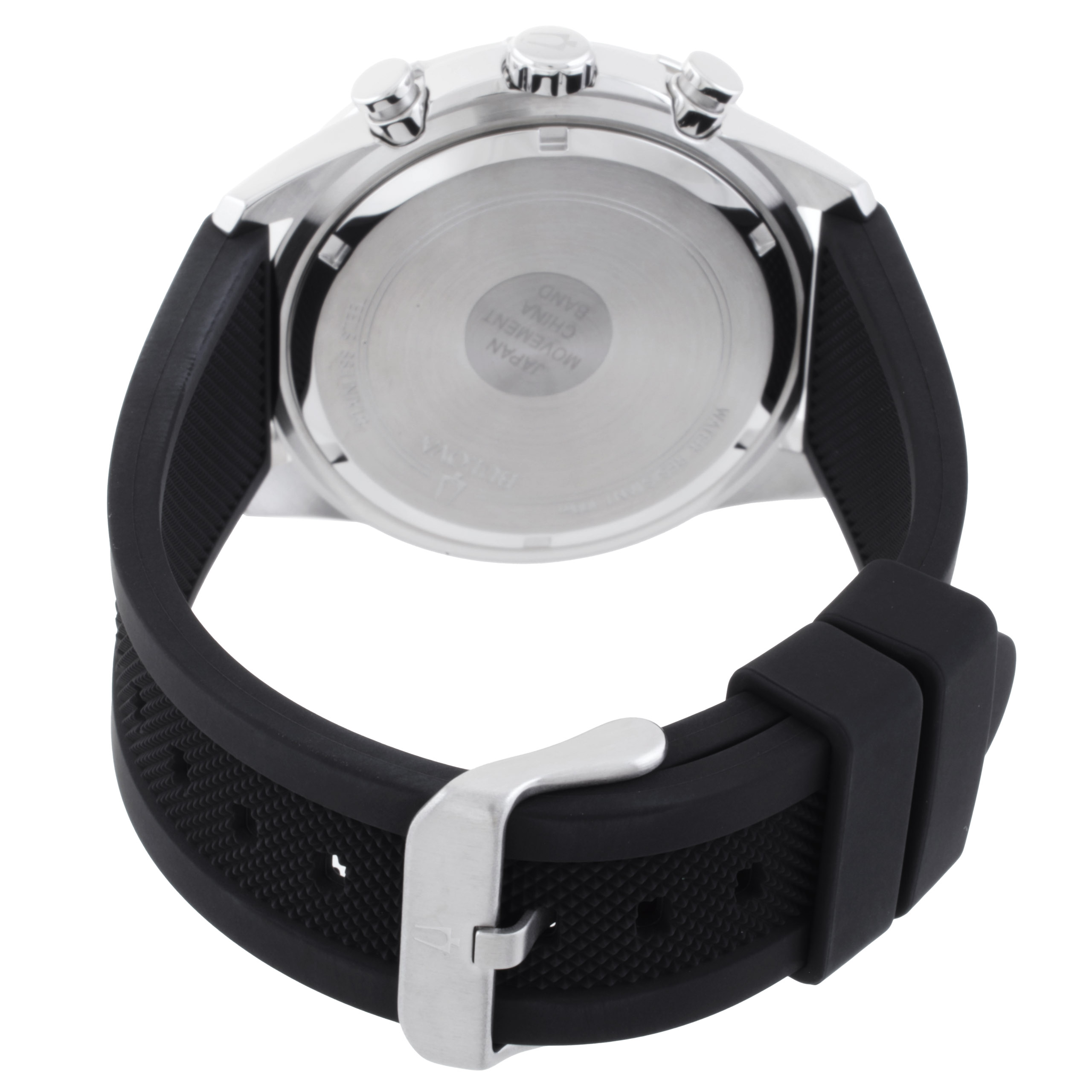 bulova chronograph quartz black dial men's watch 98a258 bulova chronograph quartz black dial men's watch 98a258