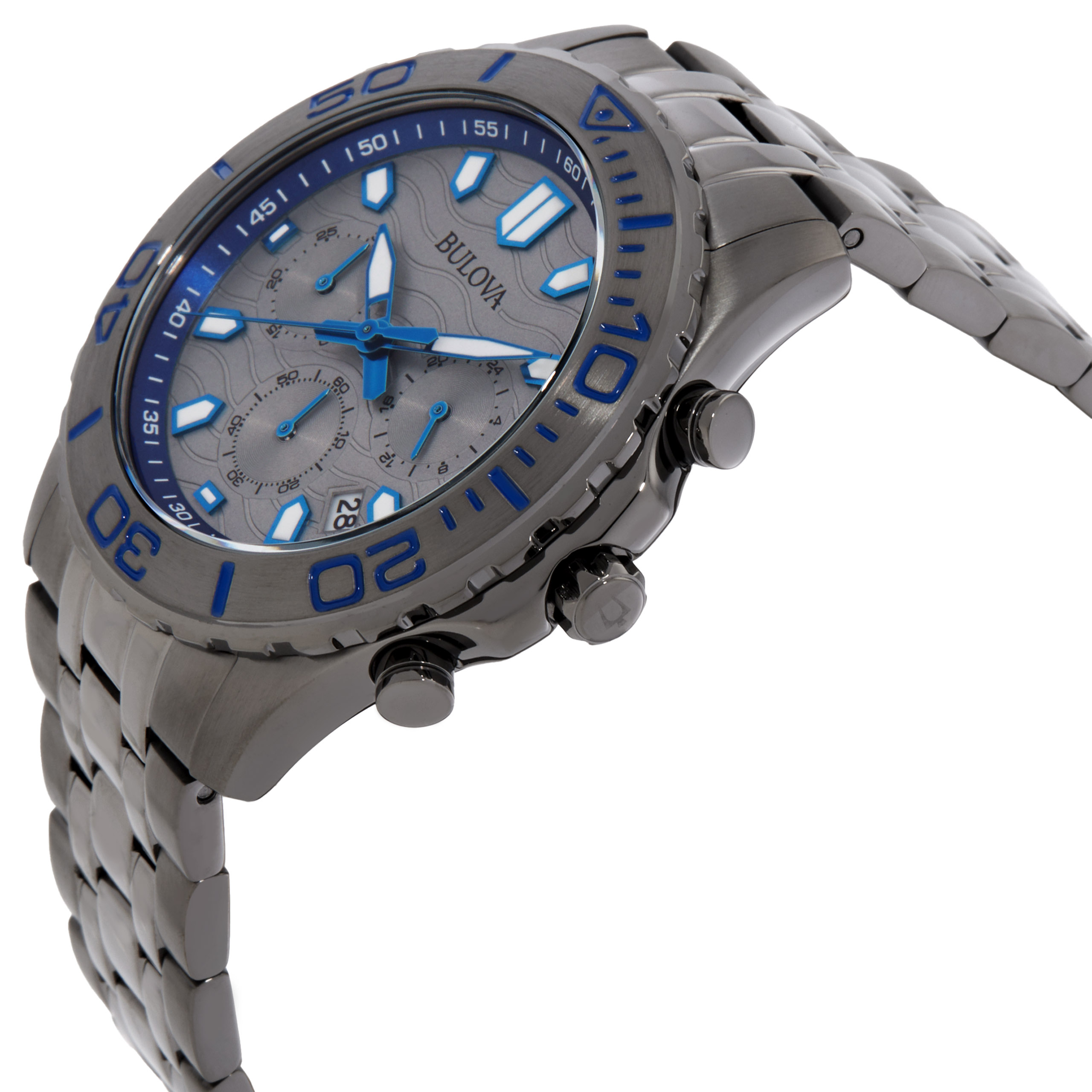 bulova chronograph quartz grey dial men's watch 98b434 bulova chronograph quartz grey dial men's watch 98b434