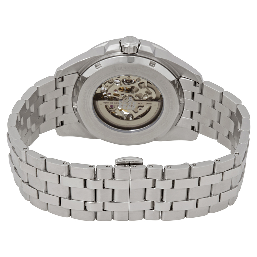 bulova classic automatic silver dial men's watch 96a187 bulova classic automatic silver dial men's watch 96a187