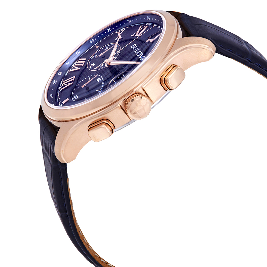 bulova classic chronograph blue dial men's watch 97b170 bulova classic chronograph blue dial men's watch 97b170