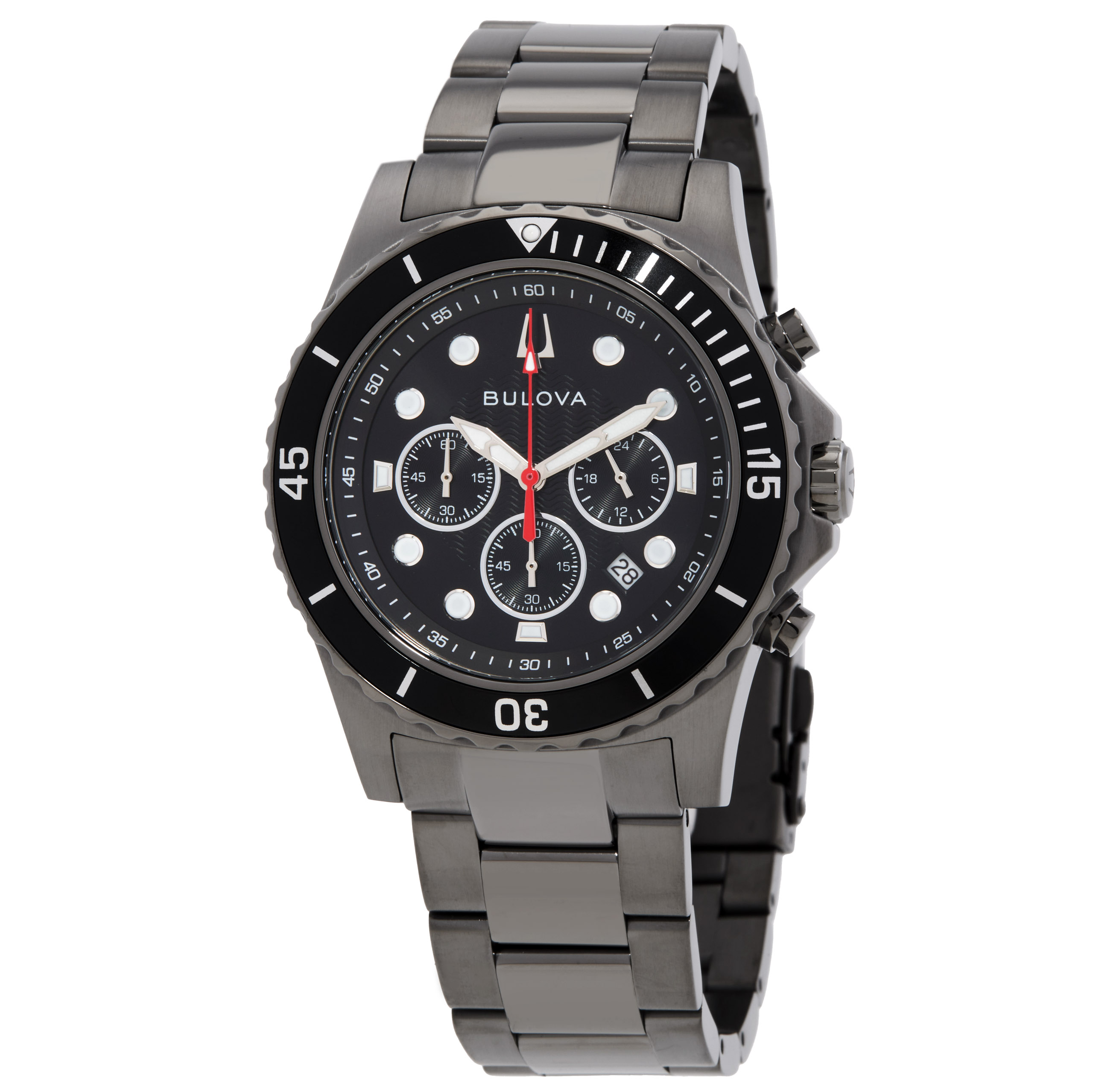 bulova classic chronograph quartz black dial men's watch 98b337 bulova classic chronograph quartz black dial men's watch 98b337