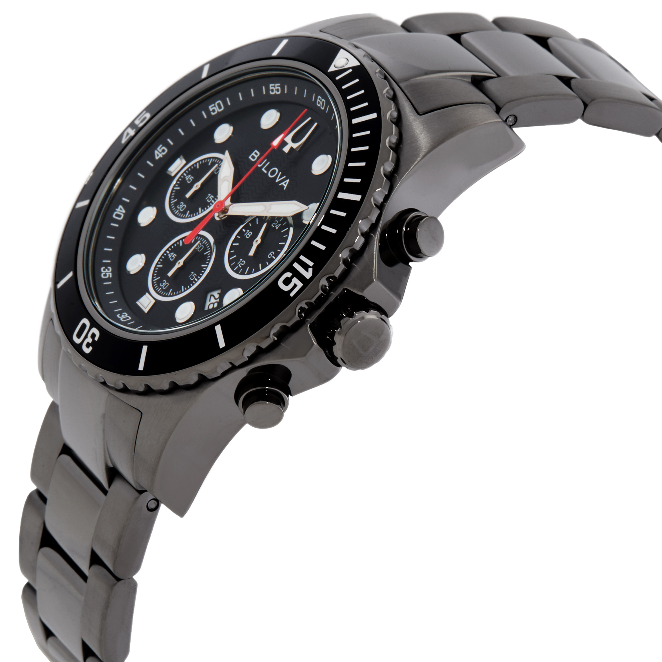 bulova classic chronograph quartz black dial men's watch 98b337 bulova classic chronograph quartz black dial men's watch 98b337