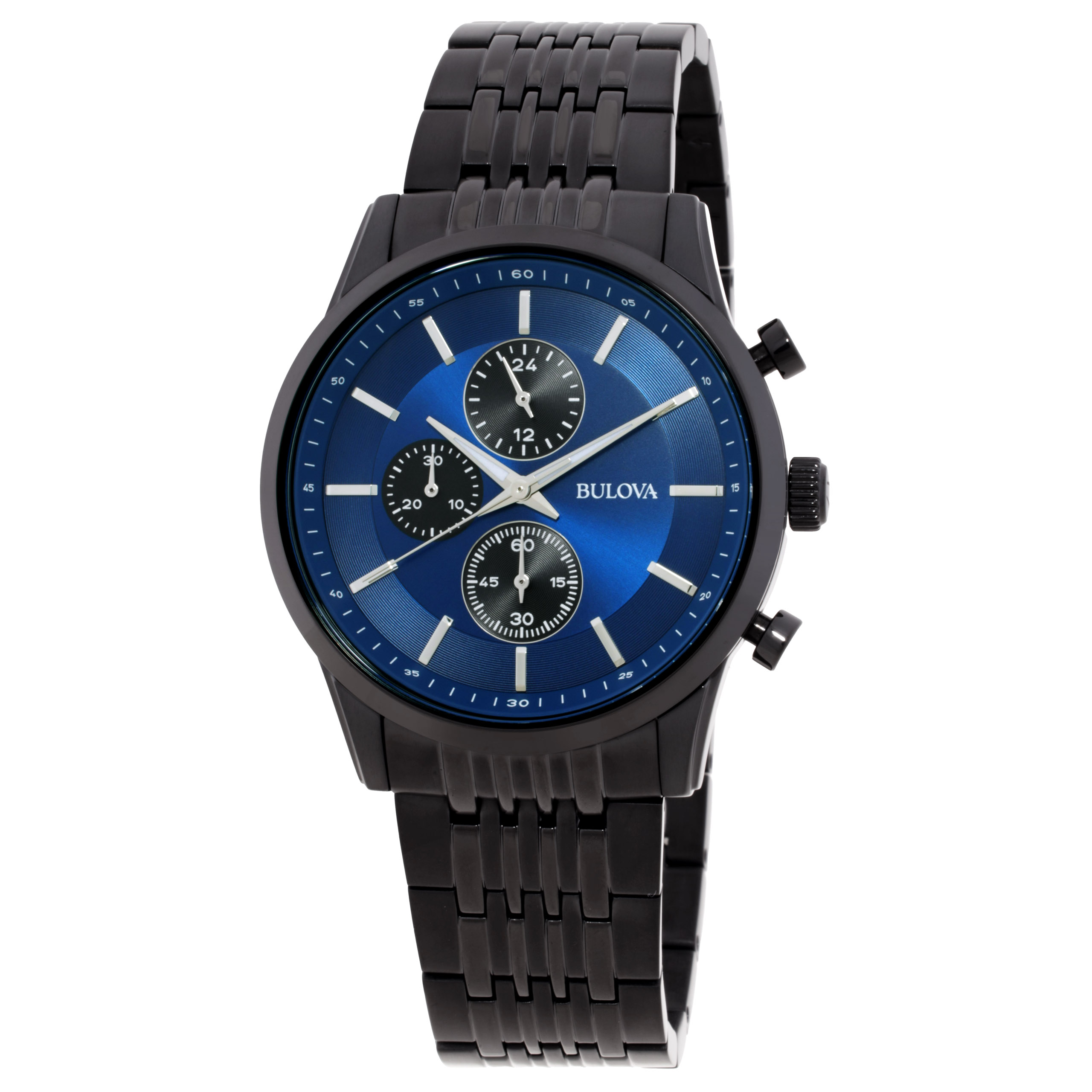 bulova classic chronograph quartz blue dial men's watch 98a300 bulova classic chronograph quartz blue dial men's watch 98a300