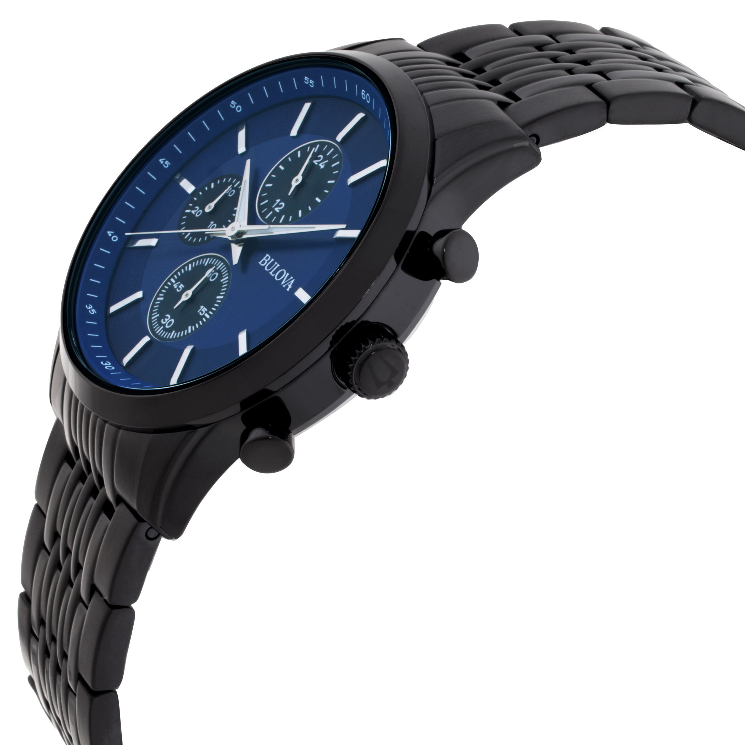 bulova classic chronograph quartz blue dial men's watch 98a300 bulova classic chronograph quartz blue dial men's watch 98a300