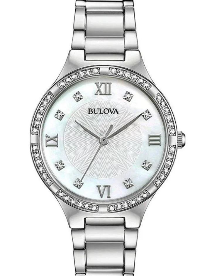 bulova classic quartz white dial ladies watch 96l262 bulova classic quartz white dial ladies watch 96l262