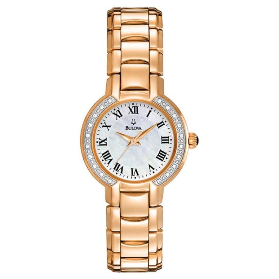 bulova classic quartz white dial ladies watch 98r156 bulova classic quartz white dial ladies watch 98r156