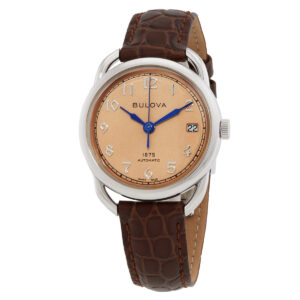 bulova commodore automatic ladies watch 96m154