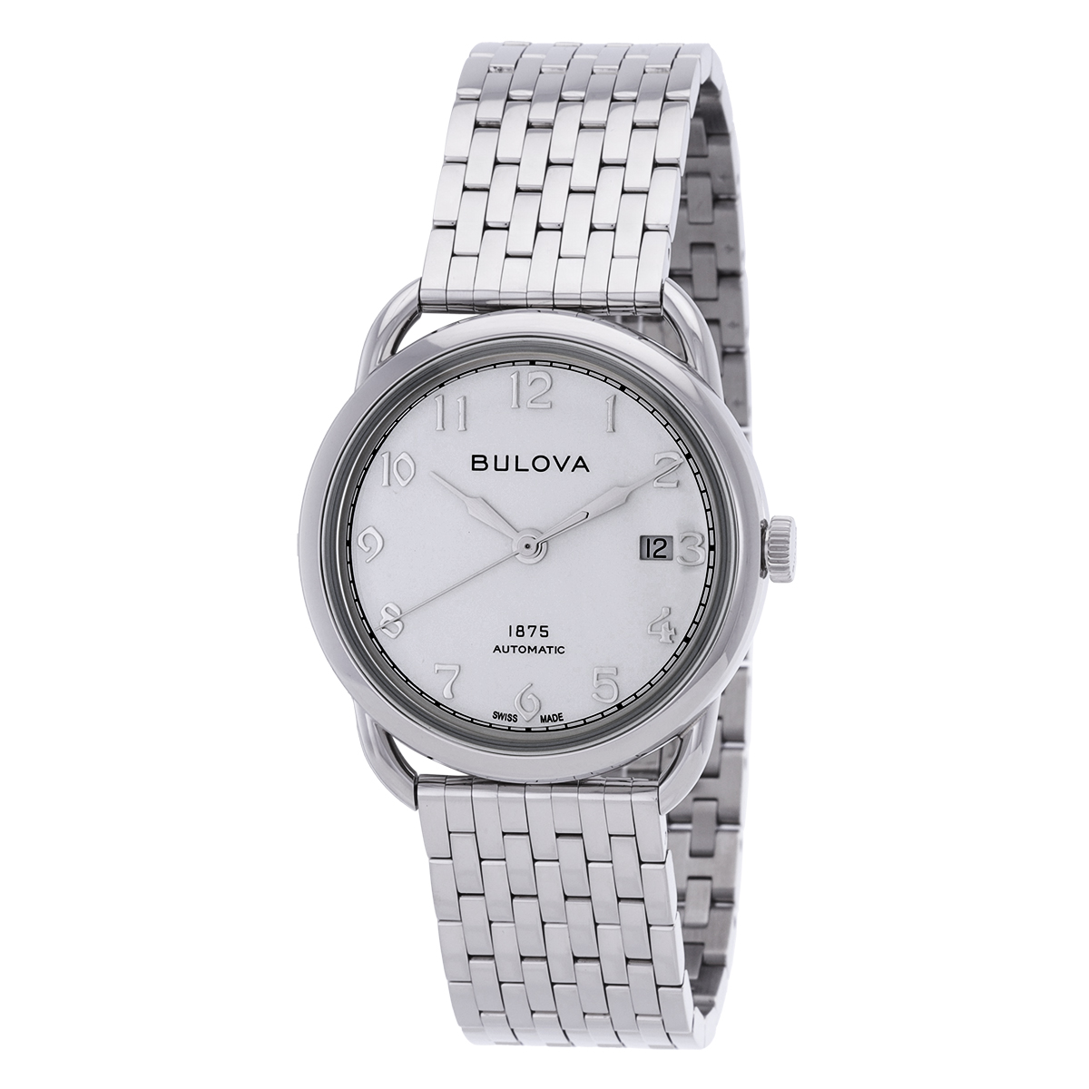 bulova commodore automatic silver dial men's watch 96b326 bulova commodore automatic silver dial men's watch 96b326