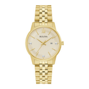 bulova crystal quartz ladies watch 97p155