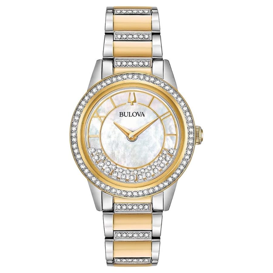 bulova crystal quartz ladies watch 98l245 bulova crystal quartz ladies watch 98l245