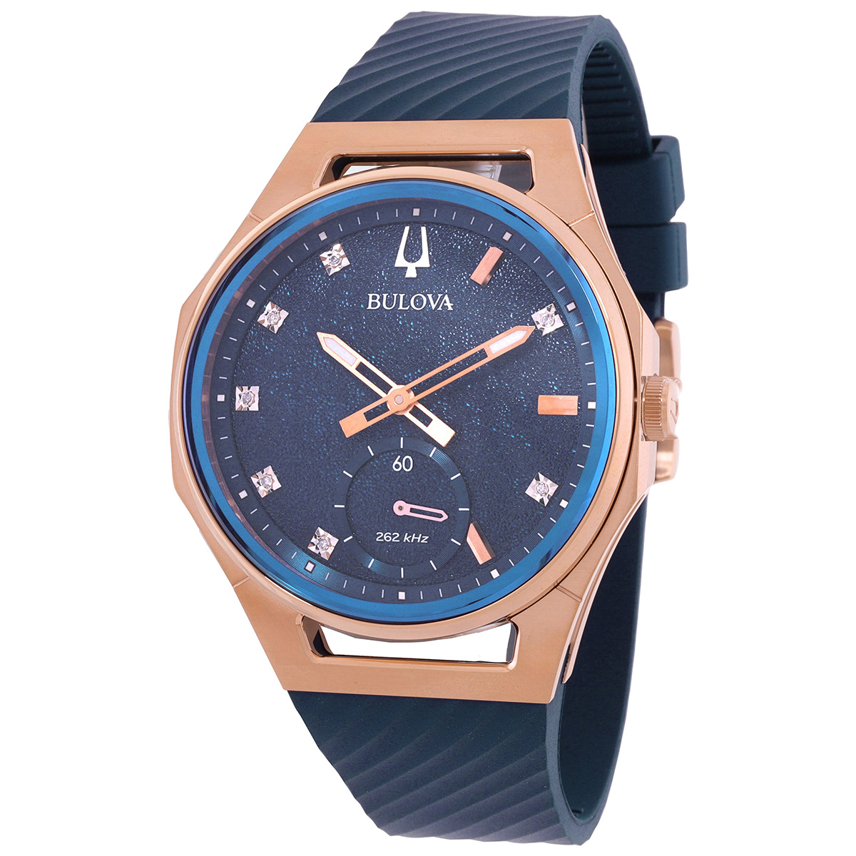 bulova curv quartz diamond blue dial ladies watch 97p174 bulova curv quartz diamond blue dial ladies watch 97p174