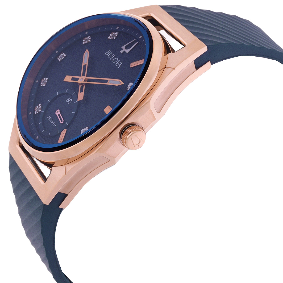 bulova curv quartz diamond blue dial ladies watch 97p174 bulova curv quartz diamond blue dial ladies watch 97p174