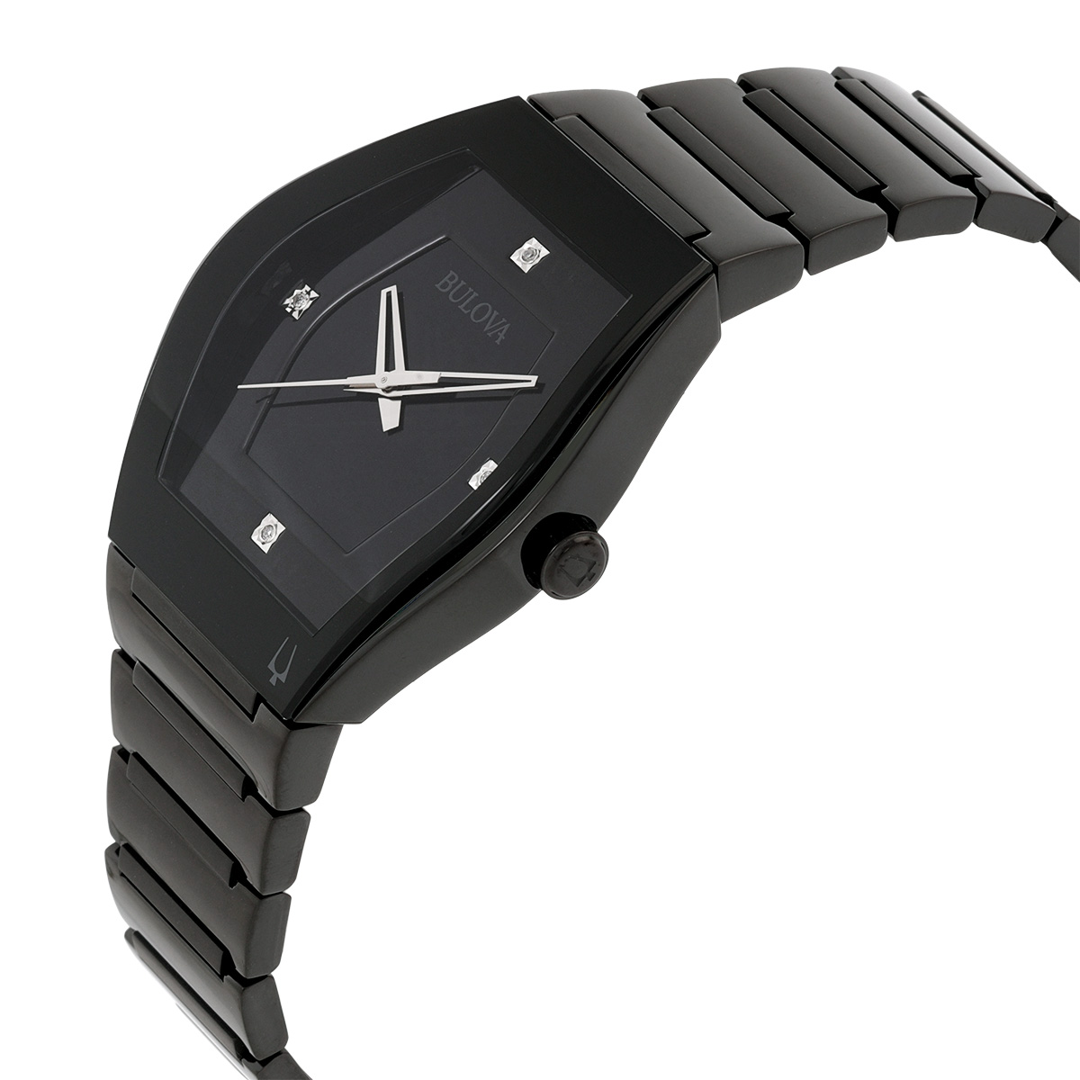 bulova gemini quartz diamond black dial men's watch 98d177 bulova gemini quartz diamond black dial men's watch 98d177