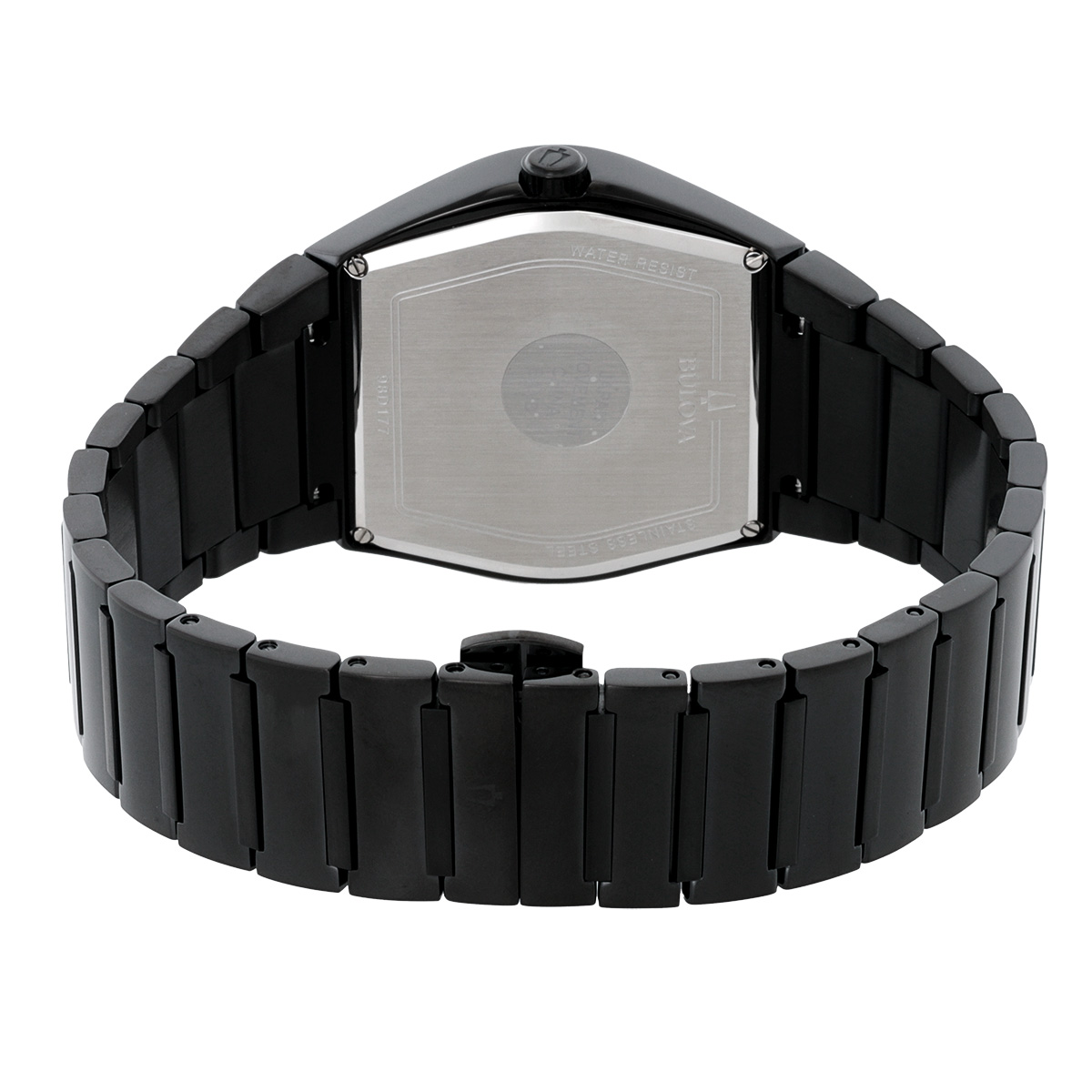 bulova gemini quartz diamond black dial men's watch 98d177 bulova gemini quartz diamond black dial men's watch 98d177