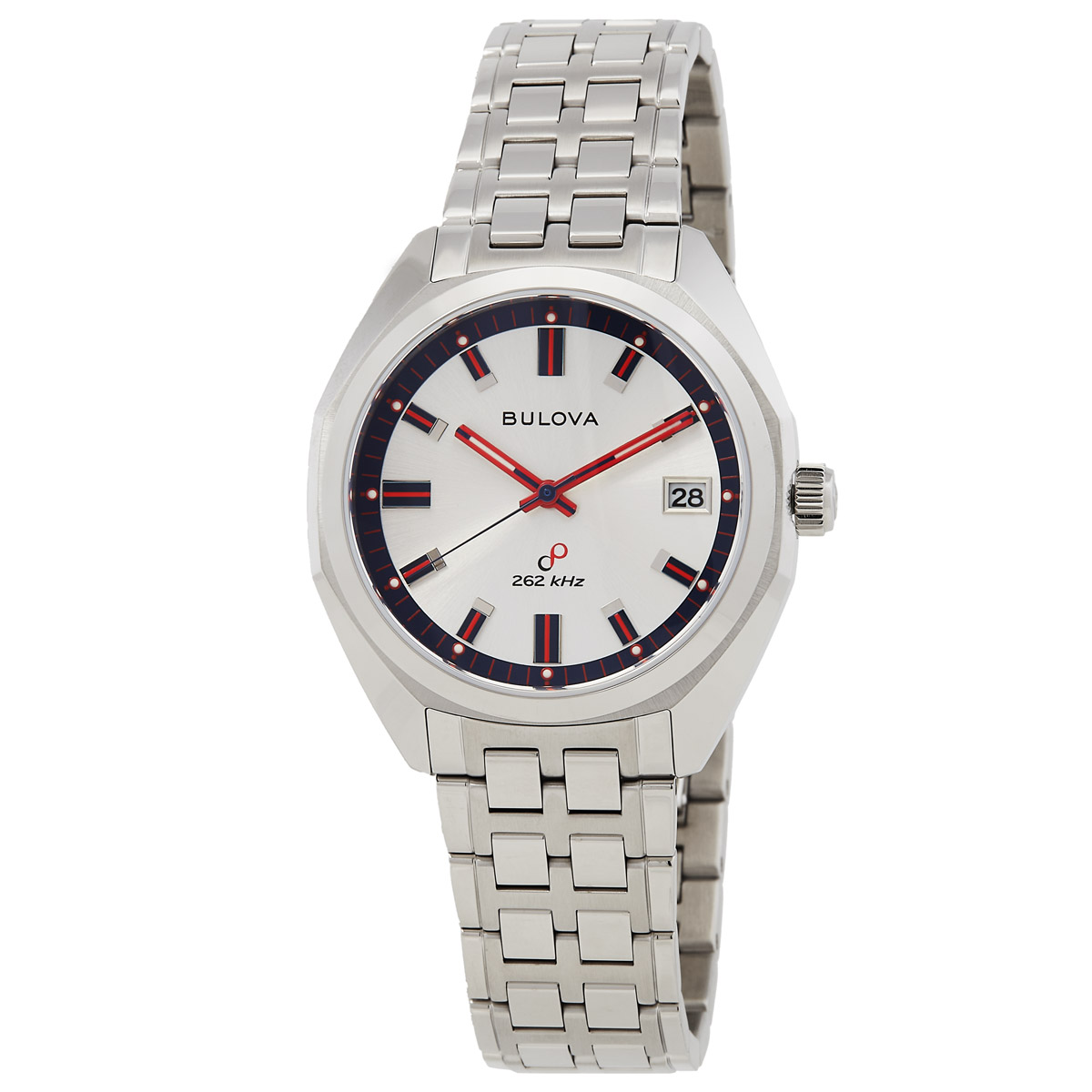 bulova jet star quartz silver dial men's watch 96k112 bulova jet star quartz silver dial men's watch 96k112