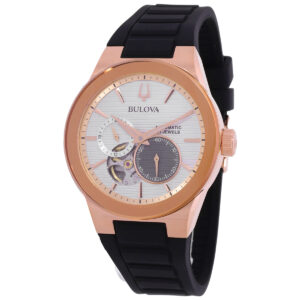 Витрина bulova latin grammy chronograph automatic silver dial men's watch 97a186