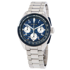 bulova limited edition lunar pilot timascus chronograph quartz men's watch 98a329