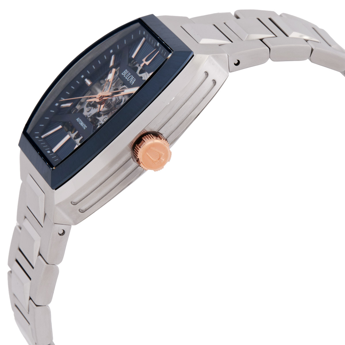 bulova maquina automatic blue dial men's watch 98a319 bulova maquina automatic blue dial men's watch 98a319