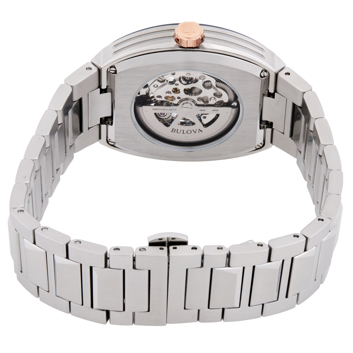 bulova maquina automatic blue dial men's watch 98a319 bulova maquina automatic blue dial men's watch 98a319