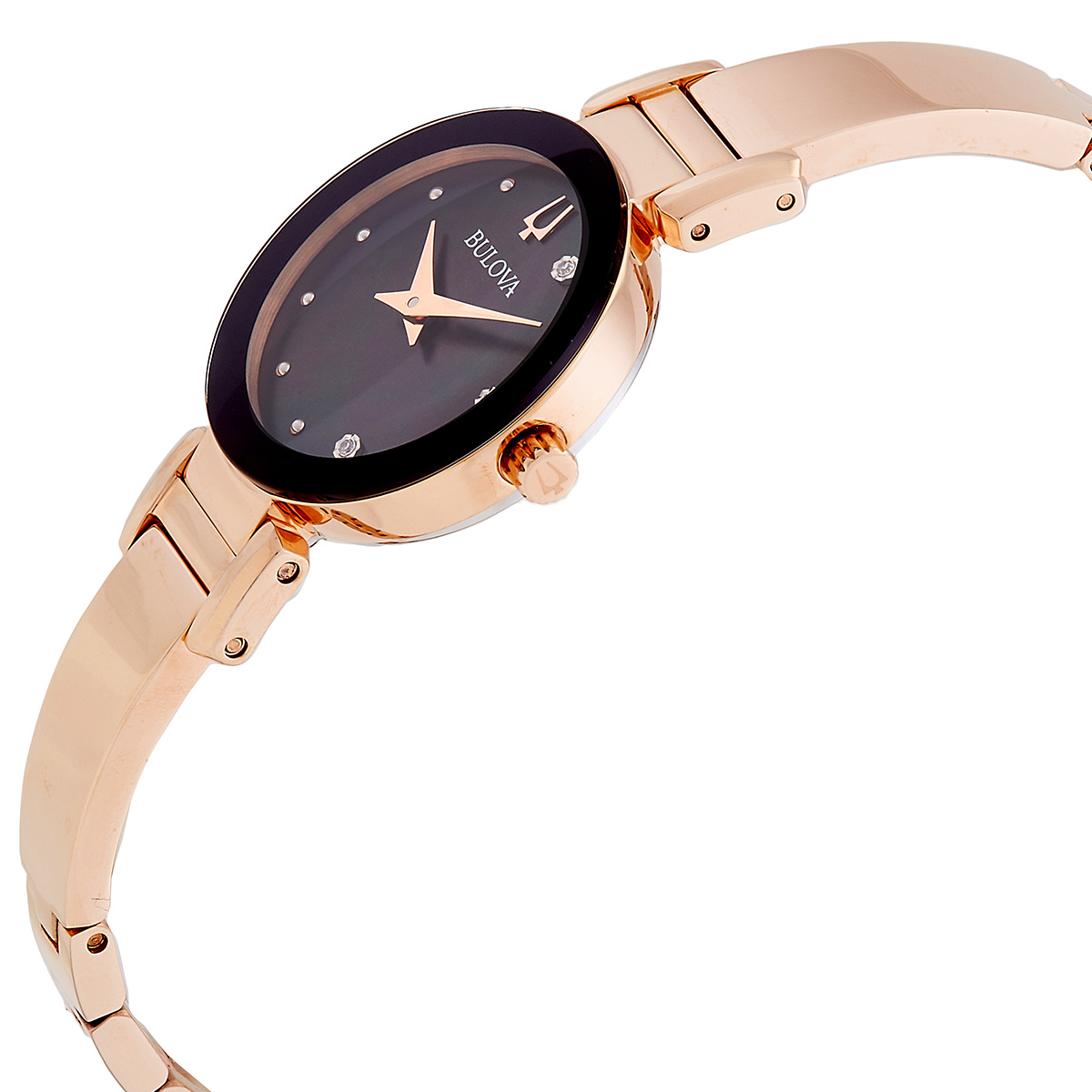 bulova marc anthony quartz diamond black dial ladies watch 97p163 bulova marc anthony quartz diamond black dial ladies watch 97p163