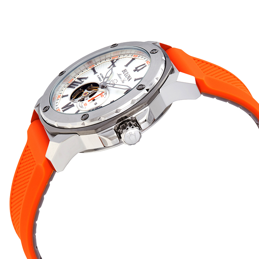 bulova marine star automatic silver dial men's watch 98a226 bulova marine star automatic silver dial men's watch 98a226