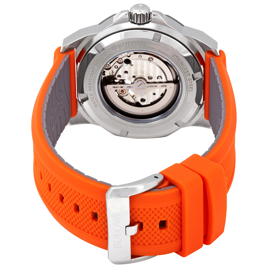 bulova marine star automatic silver dial men's watch 98a226 bulova marine star automatic silver dial men's watch 98a226
