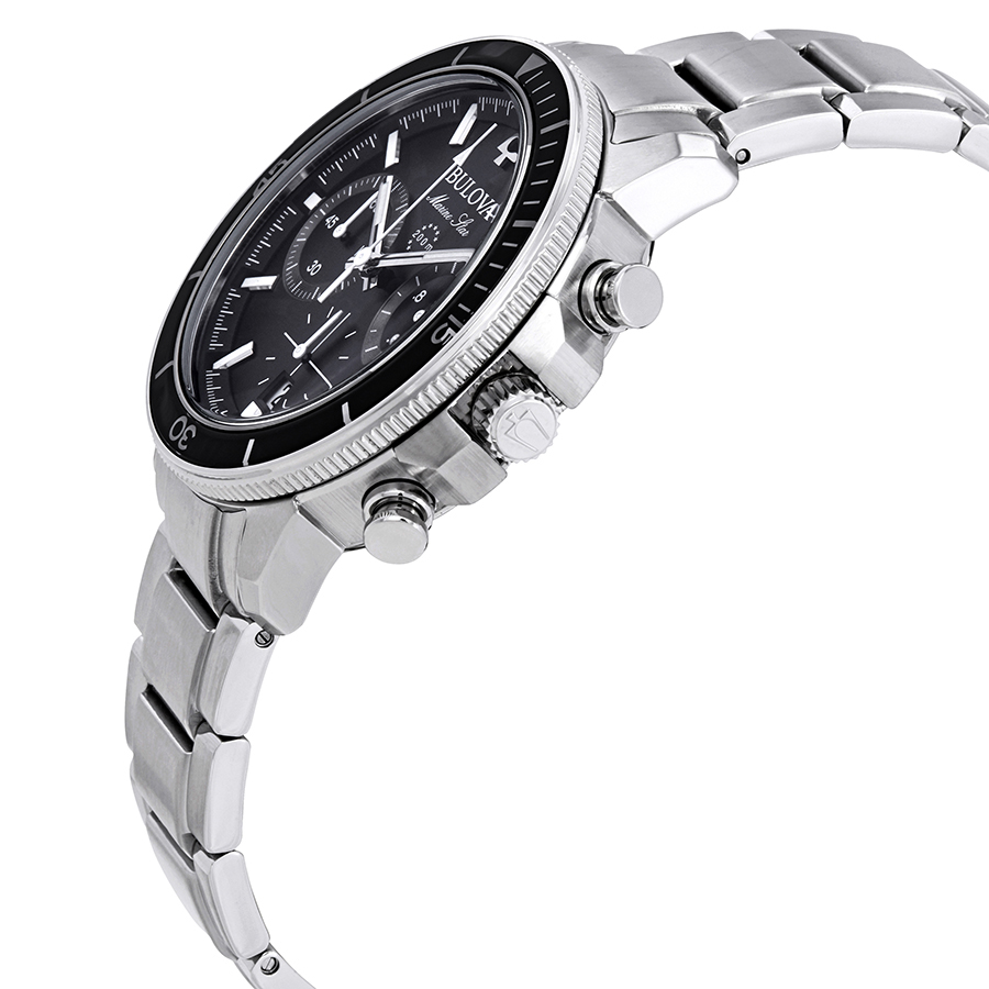 bulova marine star chronograph black dial men's watch 96b272 bulova marine star chronograph black dial men's watch 96b272