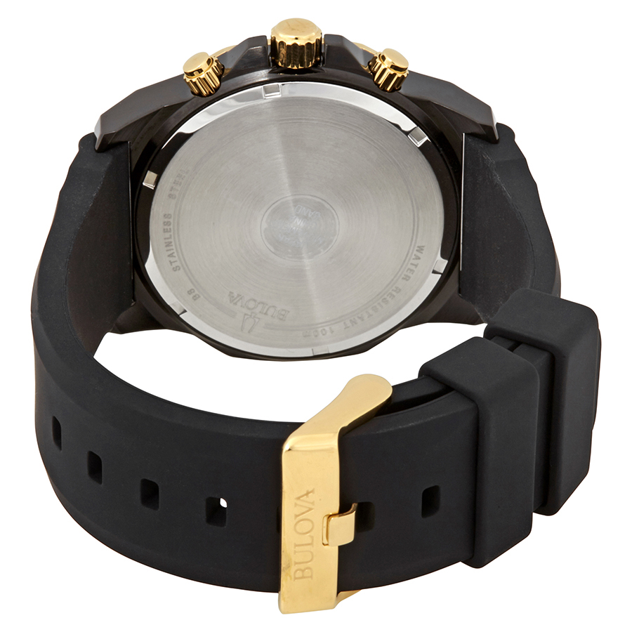bulova marine star chronograph black dial men's watch 98b278 bulova marine star chronograph black dial men's watch 98b278